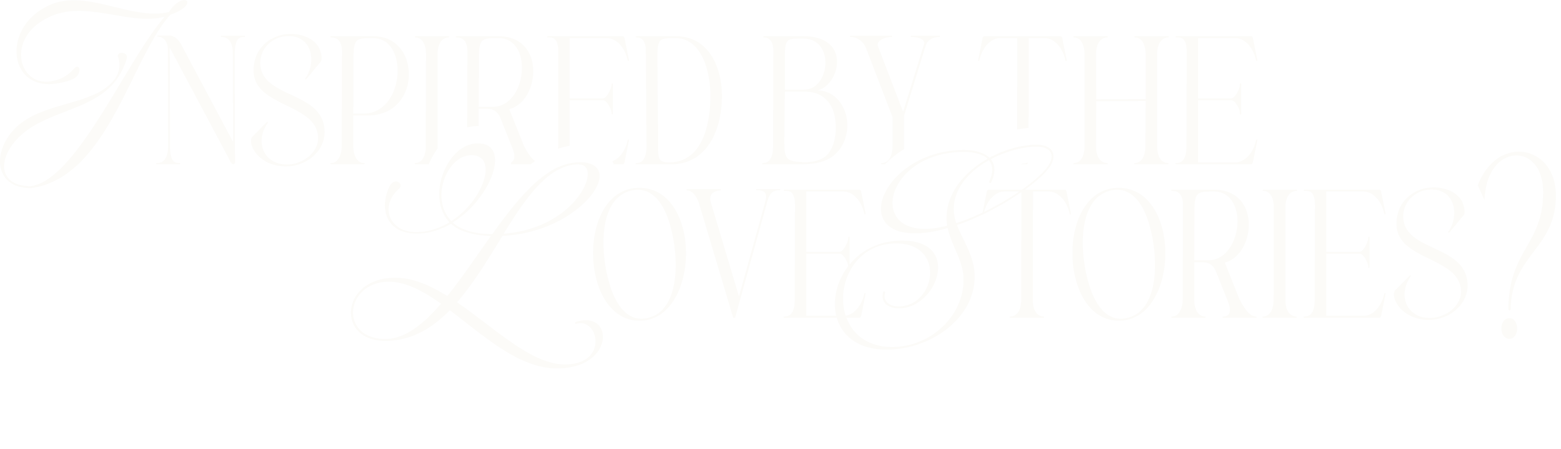 Inspired by the love stories?